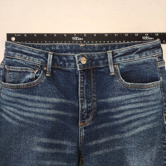 Driftwood Audrey‎ Jeans 29 Medium Wash Blue Mid Rise Straight Leg Denim - Picture 4 of 10